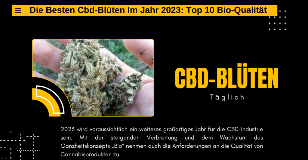 Die Besten Cbd-Blüten Im Jahr 2023: Top 10 Bio-Qualität